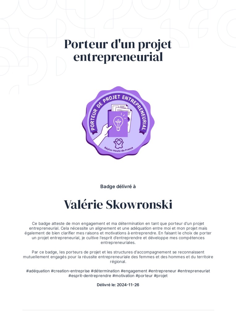 badge maison des entrepreneurs lebureaudeval-projet-entrepreunarial