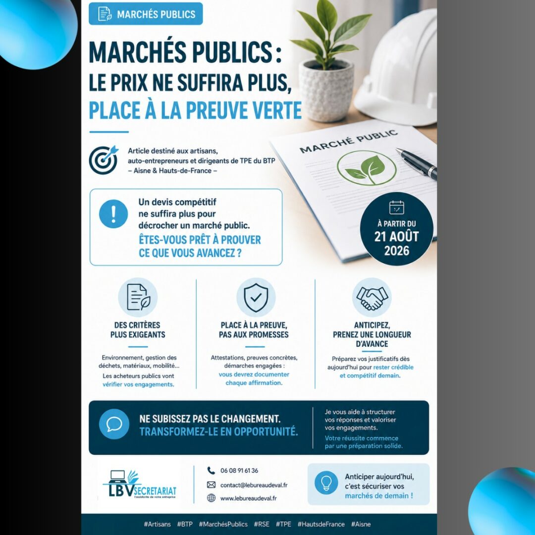 marchés publics preuve verte