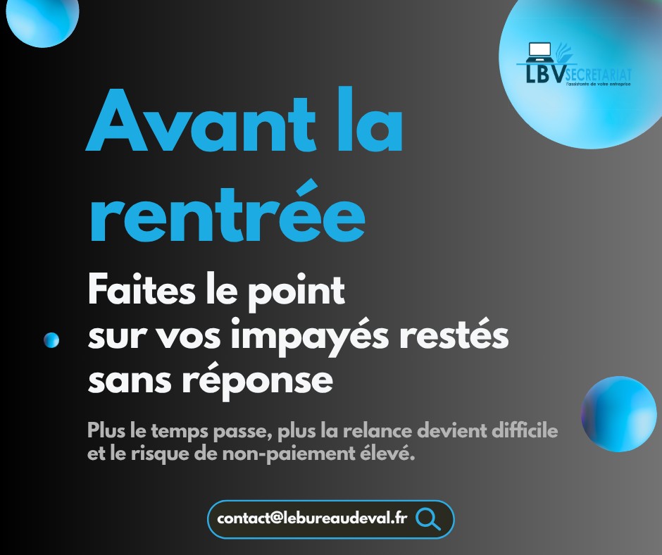 impayés avant la rentrée - recouvrement - gestion- factures - trésorerie