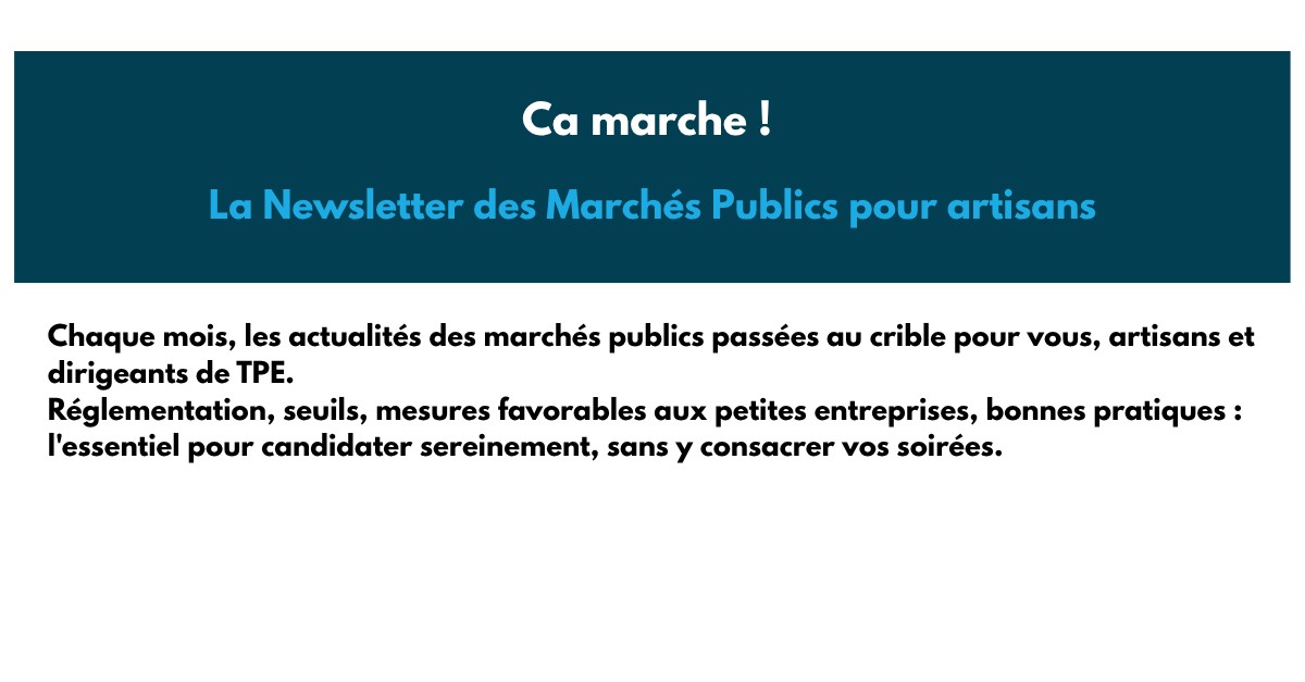 newsletter marchés publics le bureau de val